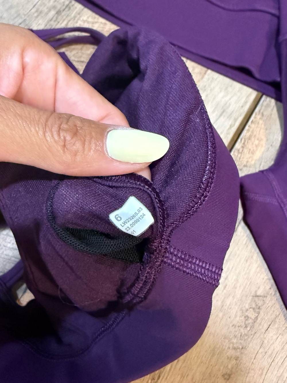 lululemon athletica Kids Deep Purple Hoodie, Leggings & Sports Bra Set - Picture 4 of 8